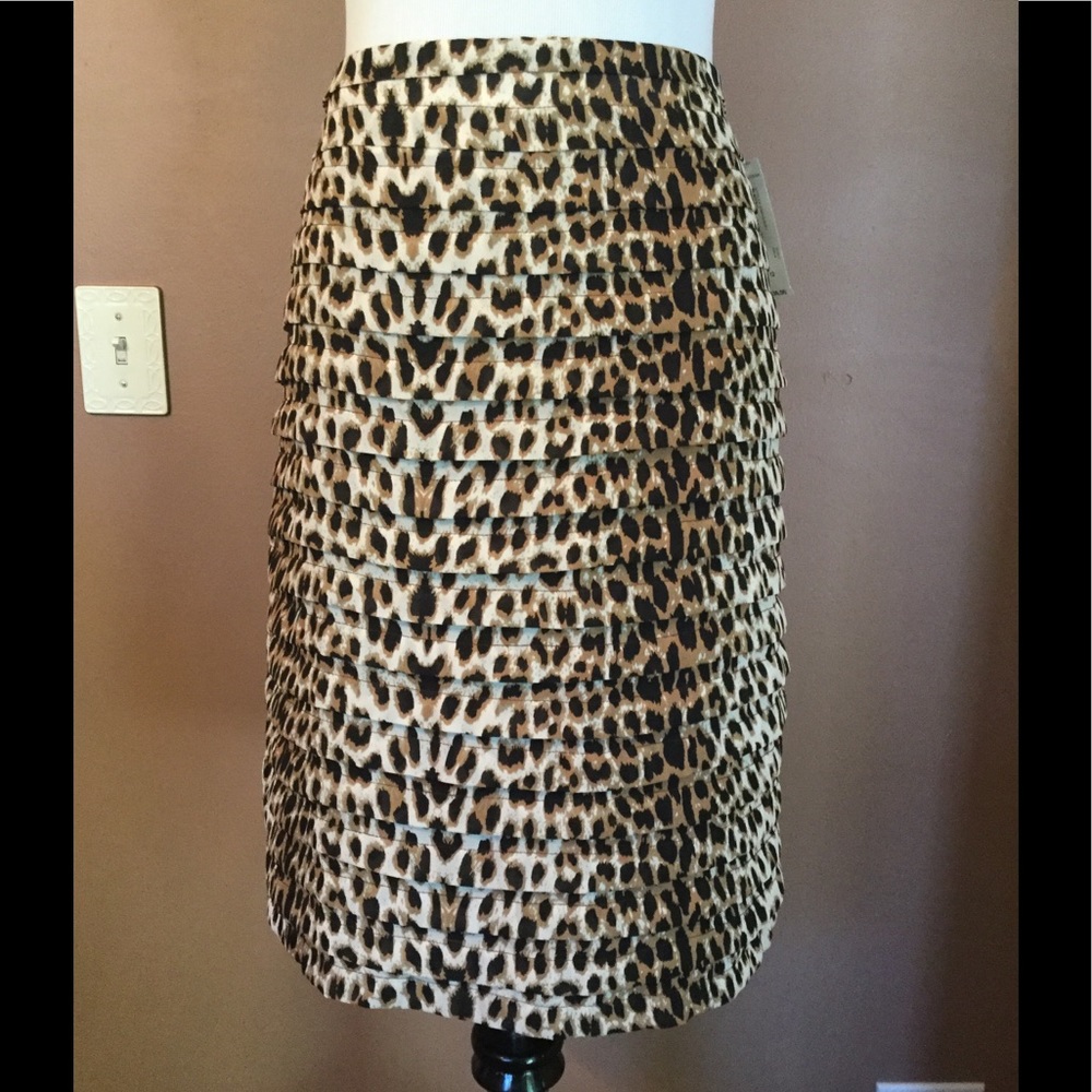 Worthington Tiered Animal print Skirt